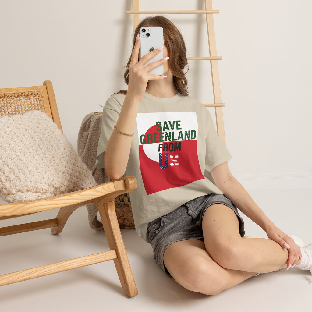 Save Greenland From US Light - Unisex Heavy Cotton Tee