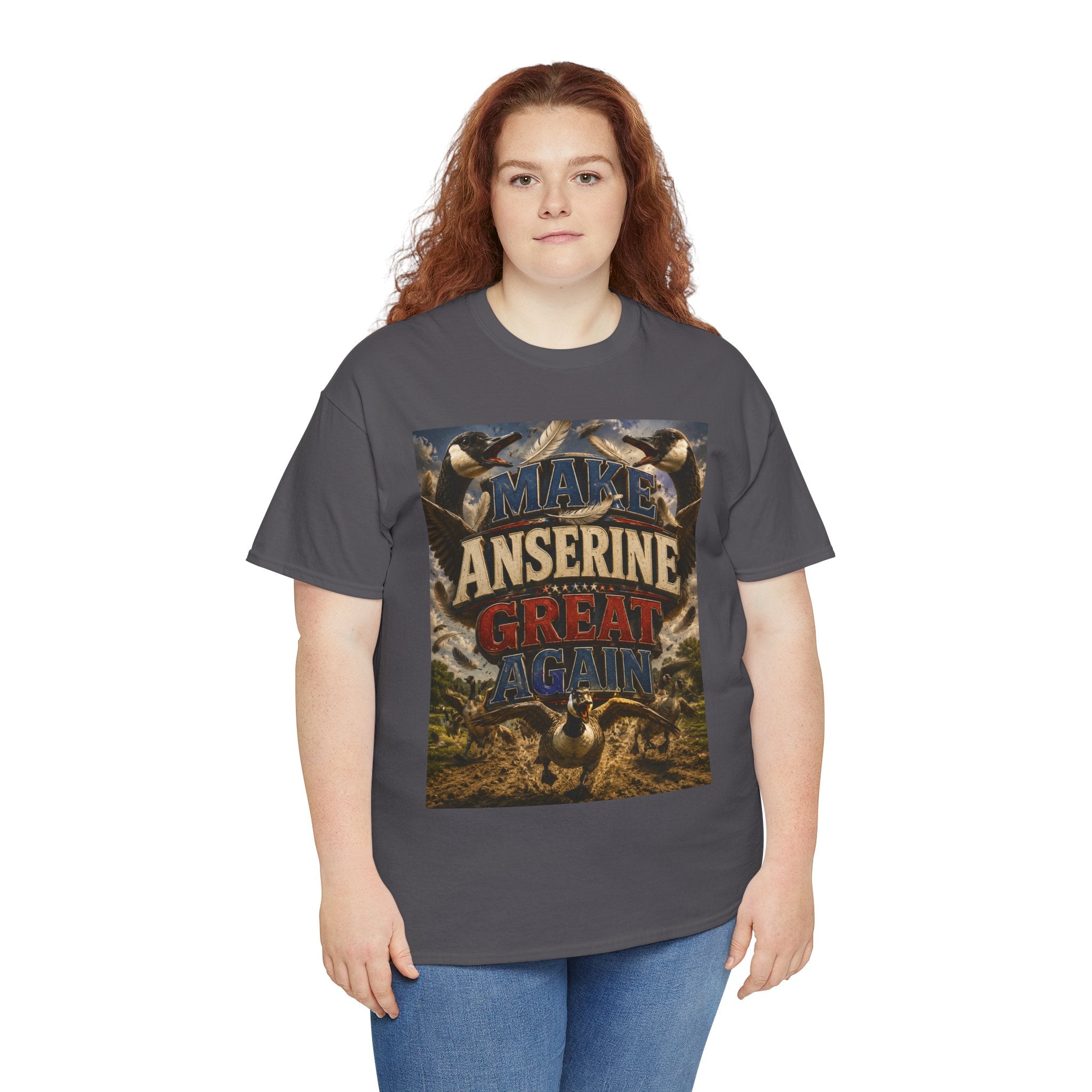 Make Anserine Great Again - Dark Unisex Heavy Cotton Tee