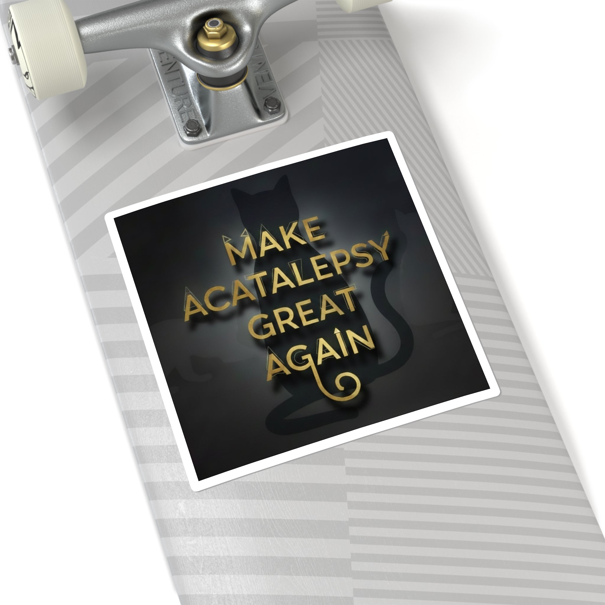 Make Acatalepsy Great Again - Dark Square Stickers