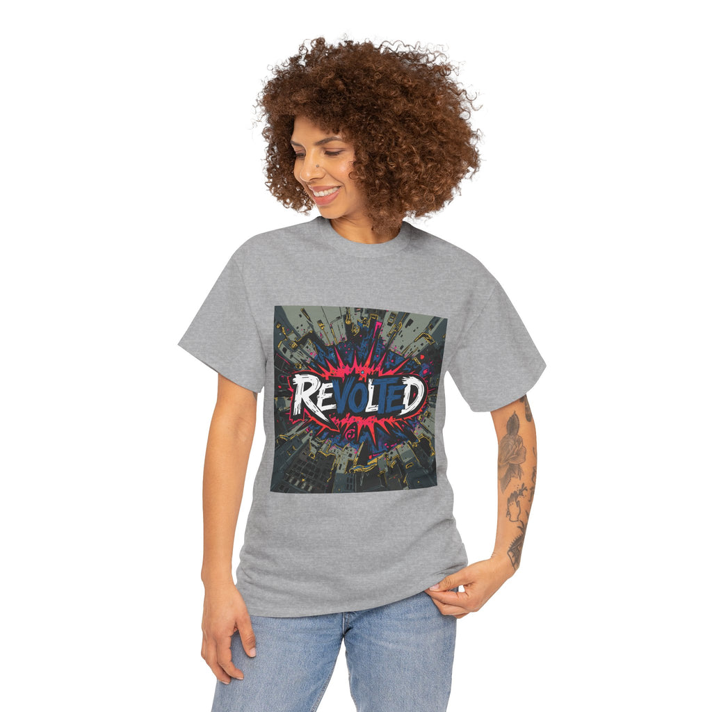Revolted, VOTE - Cityscape Light Unisex Heavy Cotton Tee