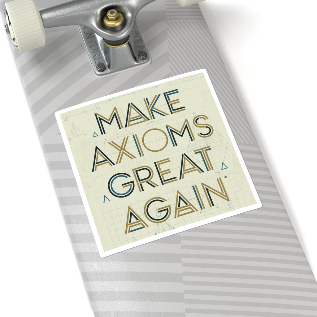Make Axiom Great Again - Light Square Stickers