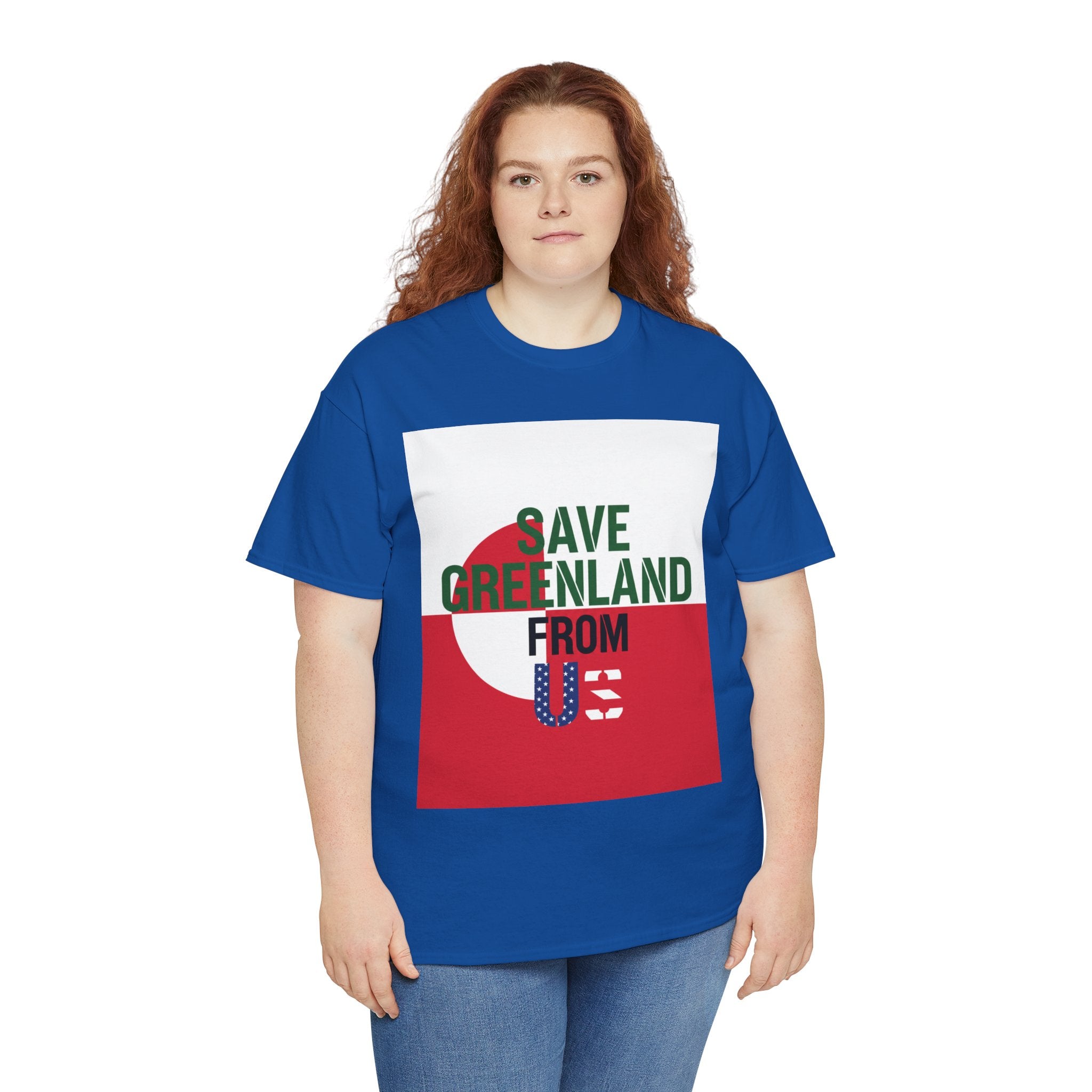 Save Greenland From US - Dark Unisex Heavy Cotton Tee