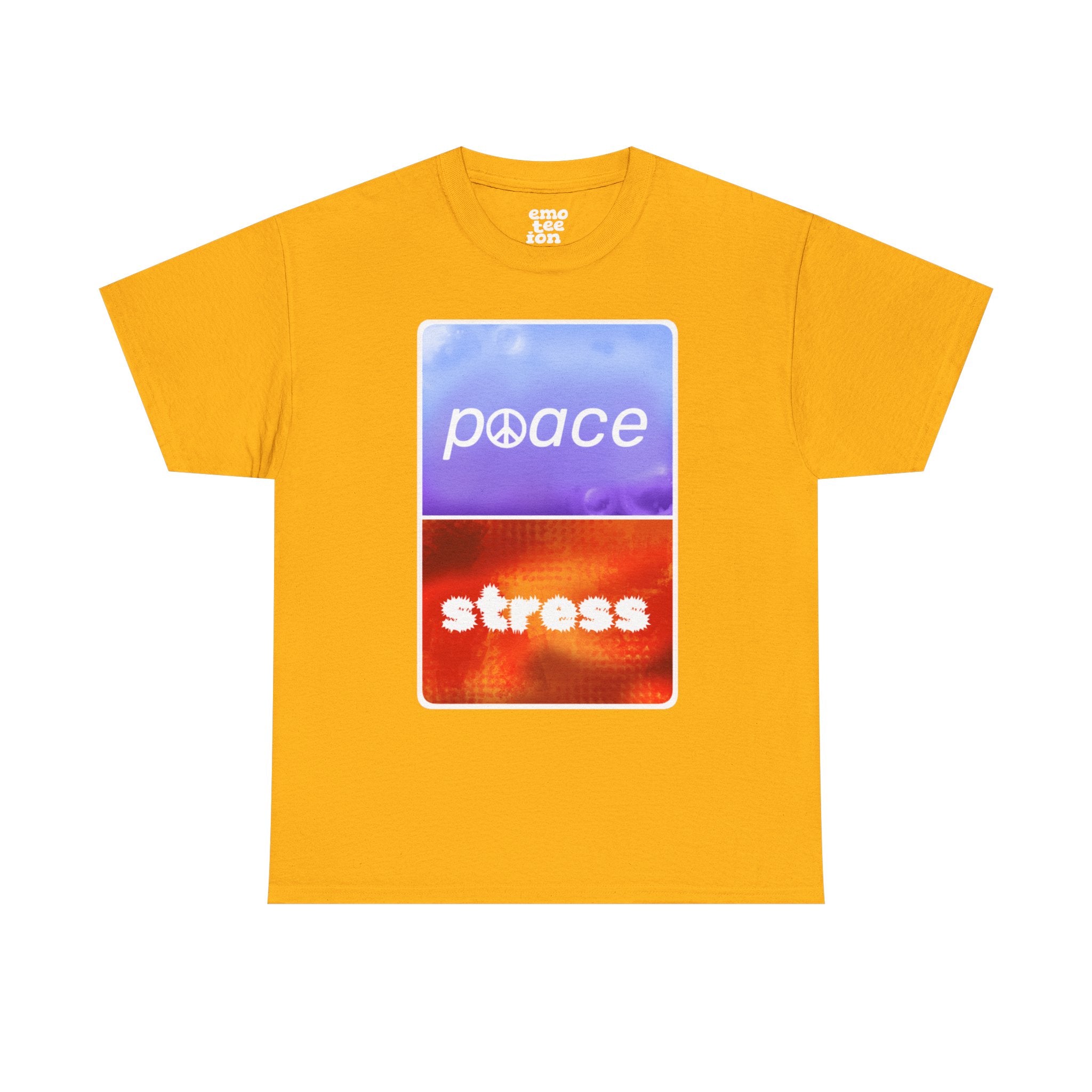 Choose Peace Over Stress - Minimal Dark Unisex Heavy Cotton Tee