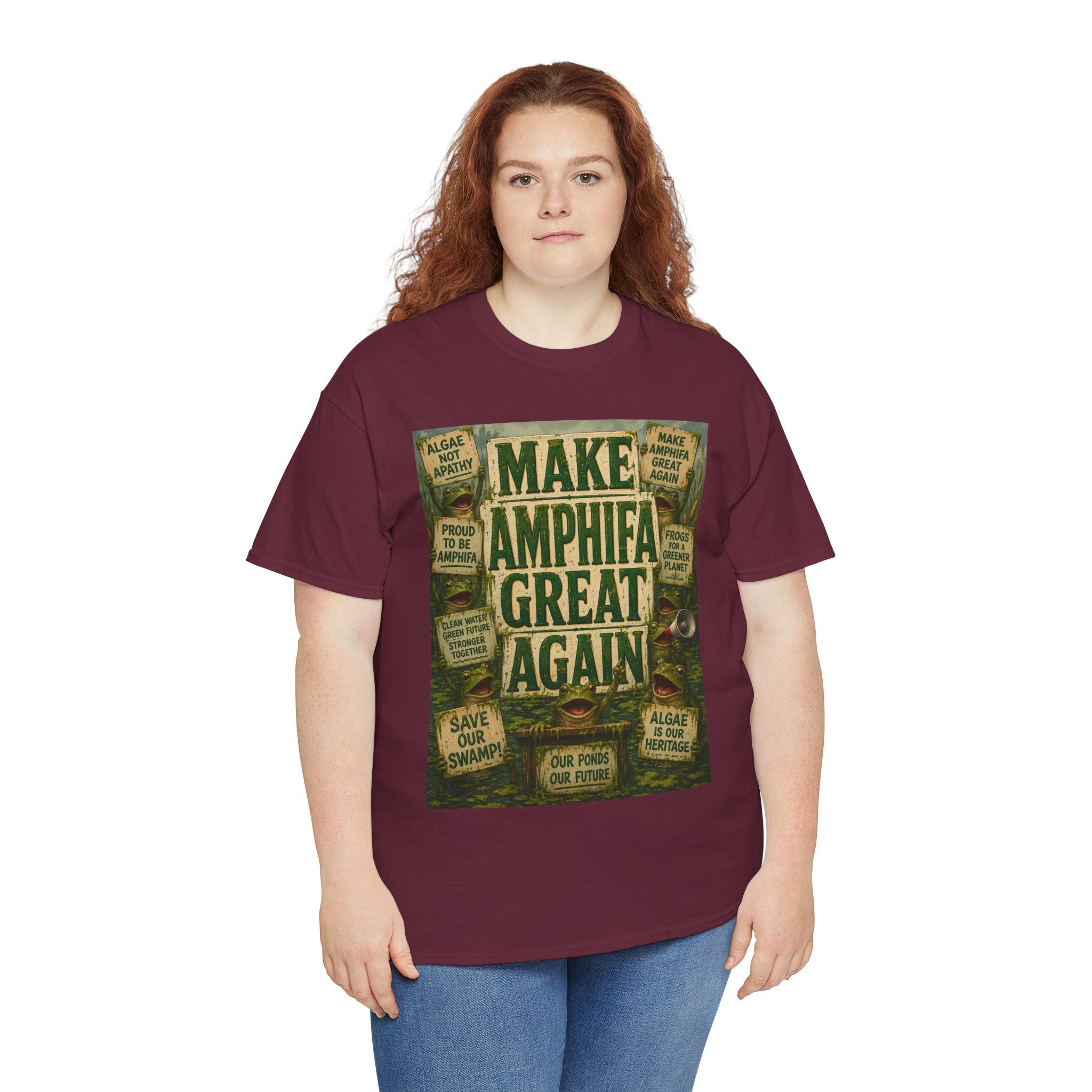 Make AMPHIFA Great Again - Dark Unisex Heavy Cotton Tee
