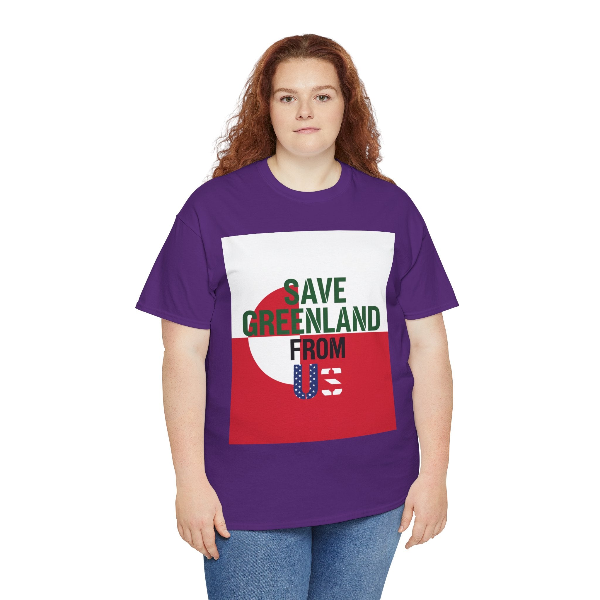Save Greenland From US - Dark Unisex Heavy Cotton Tee