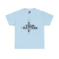 Your VOTE Matters - Word Search Light Front only Unisex Heavy Cotton Tee