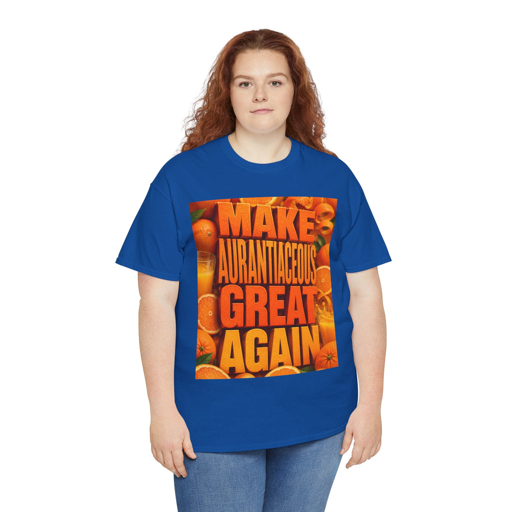 Make Aurantiaceous Great Again - Dark Unisex Heavy Cotton Tee