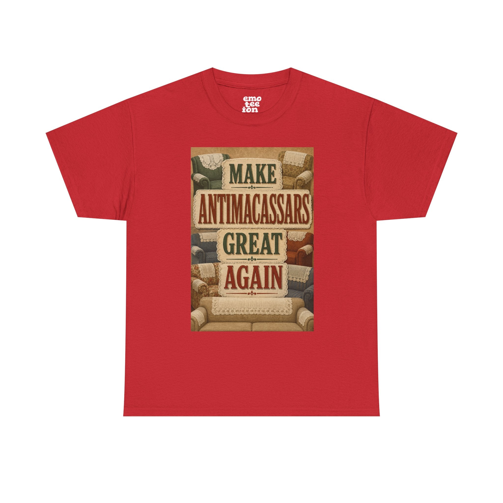 Make Antimacassars Great Again - Dark Unisex Heavy Cotton Tee