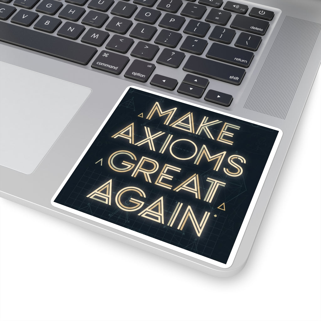 Make Axiom Great Again - Dark Square Stickers