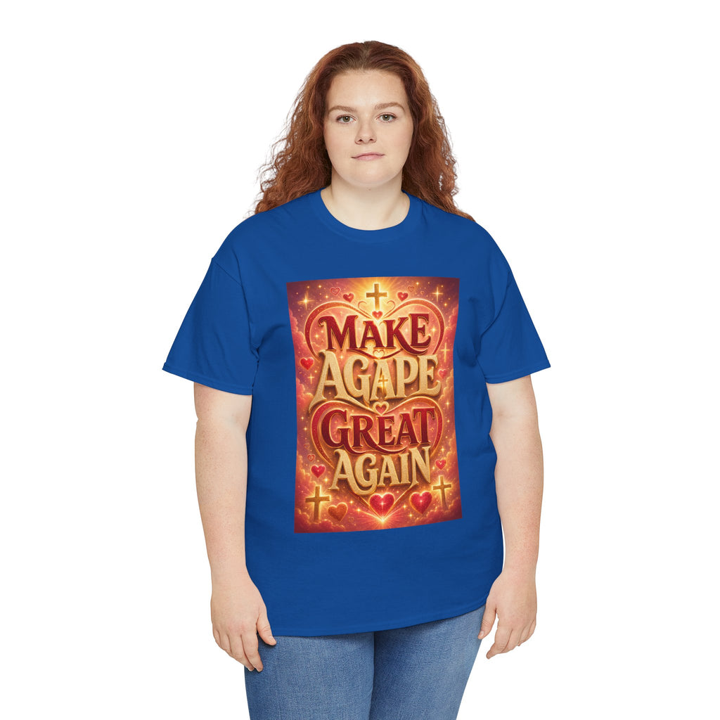 Make Agape Great Again - Dark Unisex Heavy Cotton Tee