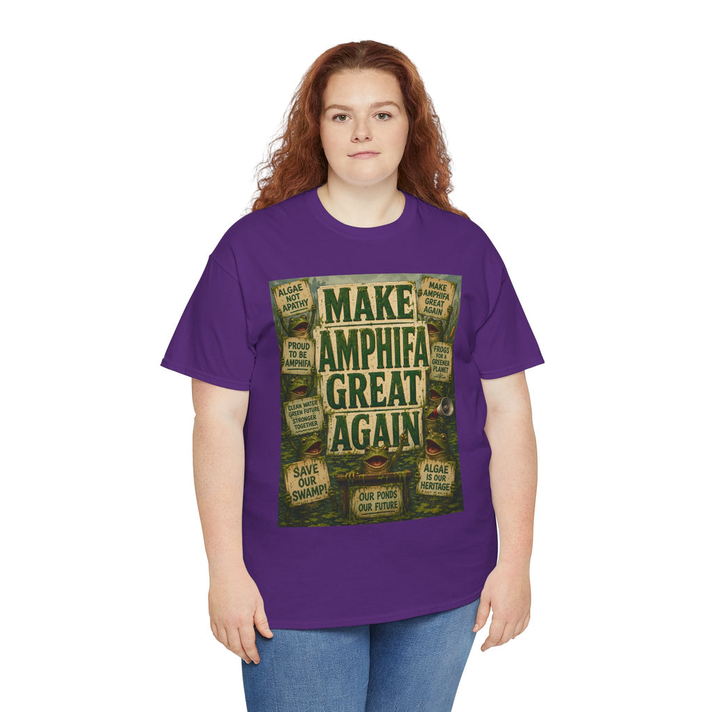 Make AMPHIFA Great Again - Dark Unisex Heavy Cotton Tee