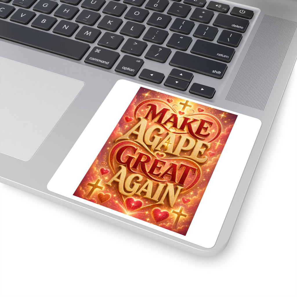 Make Agape Great Again - Square Stickers