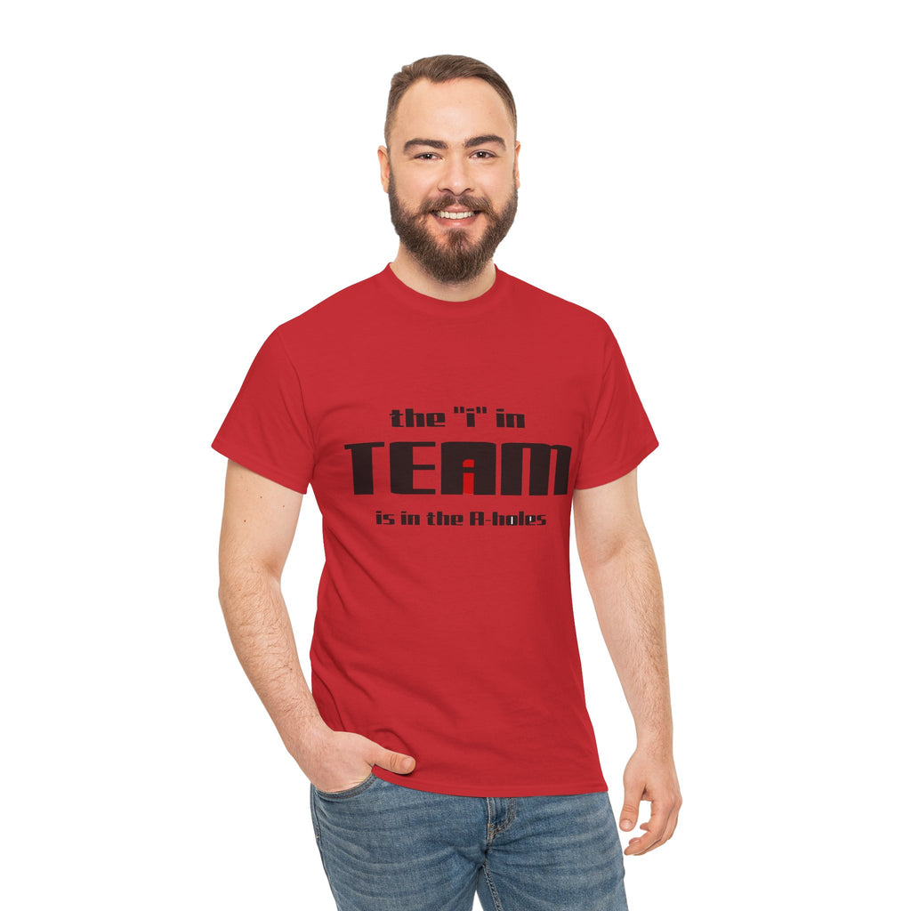 The "i" In Team - Dark Unisex Heavy Cotton Tee