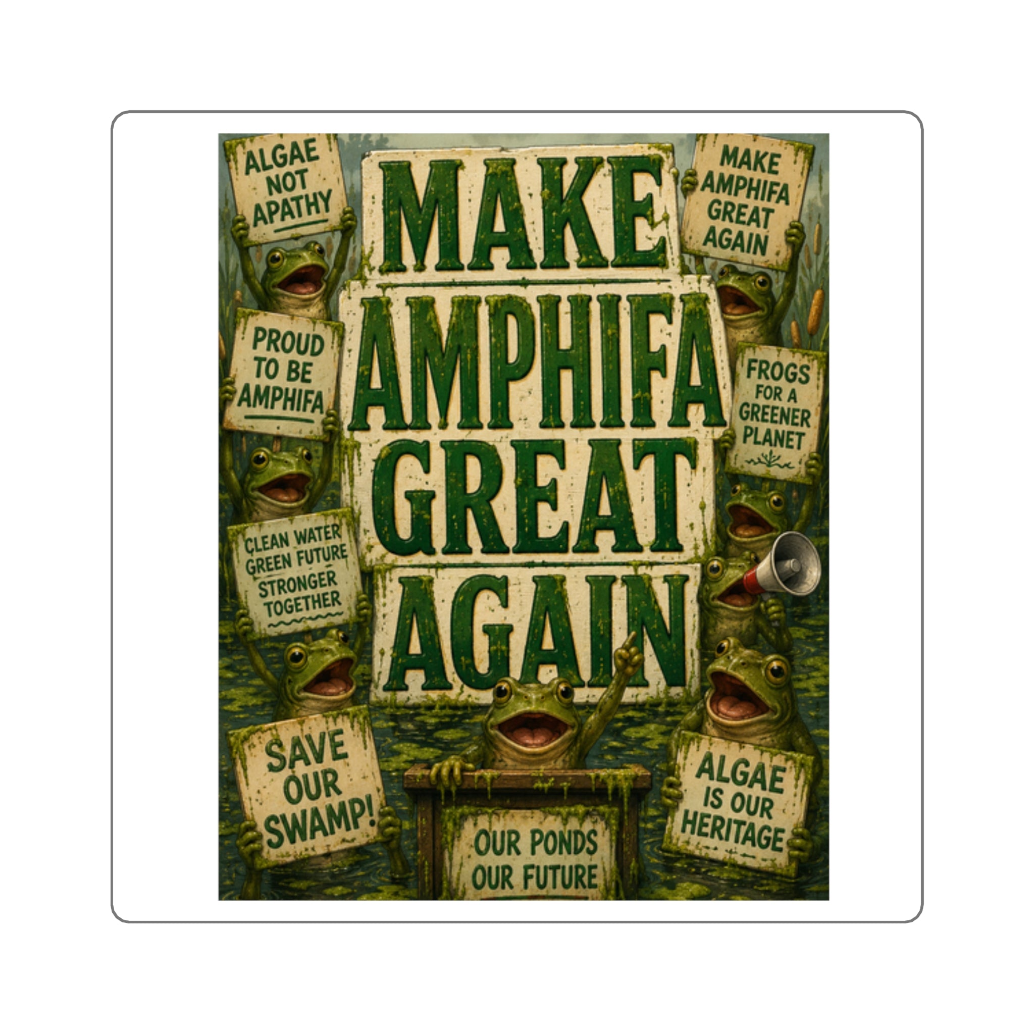 Make AMPHIFA Great Again - Square Stickers