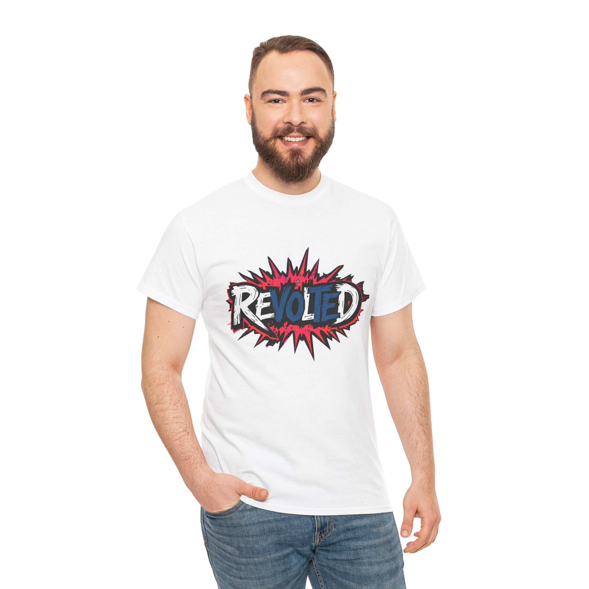 Revolted, VOTE - Splash Bam Light Unisex Heavy Cotton Tee
