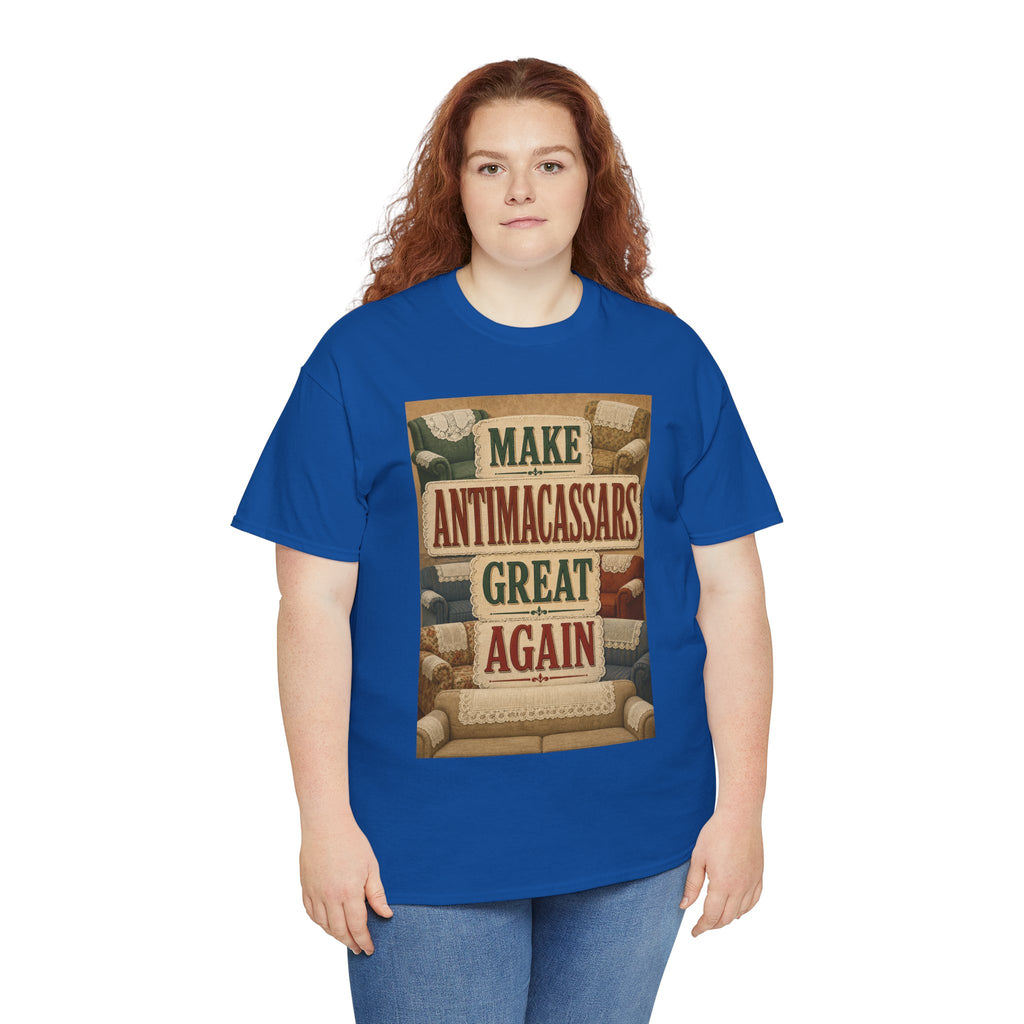Make Antimacassars Great Again - Dark Unisex Heavy Cotton Tee