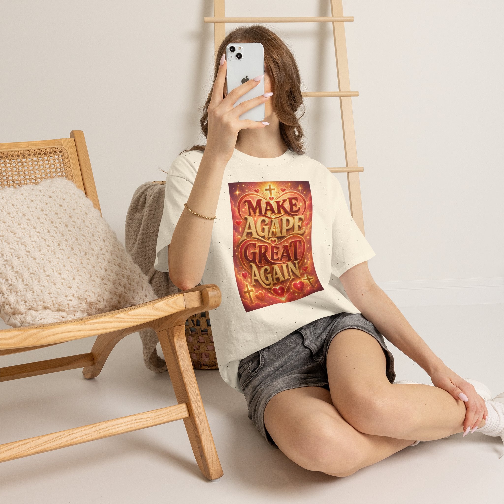 Make Agape Great Again - Light Unisex Heavy Cotton Tee