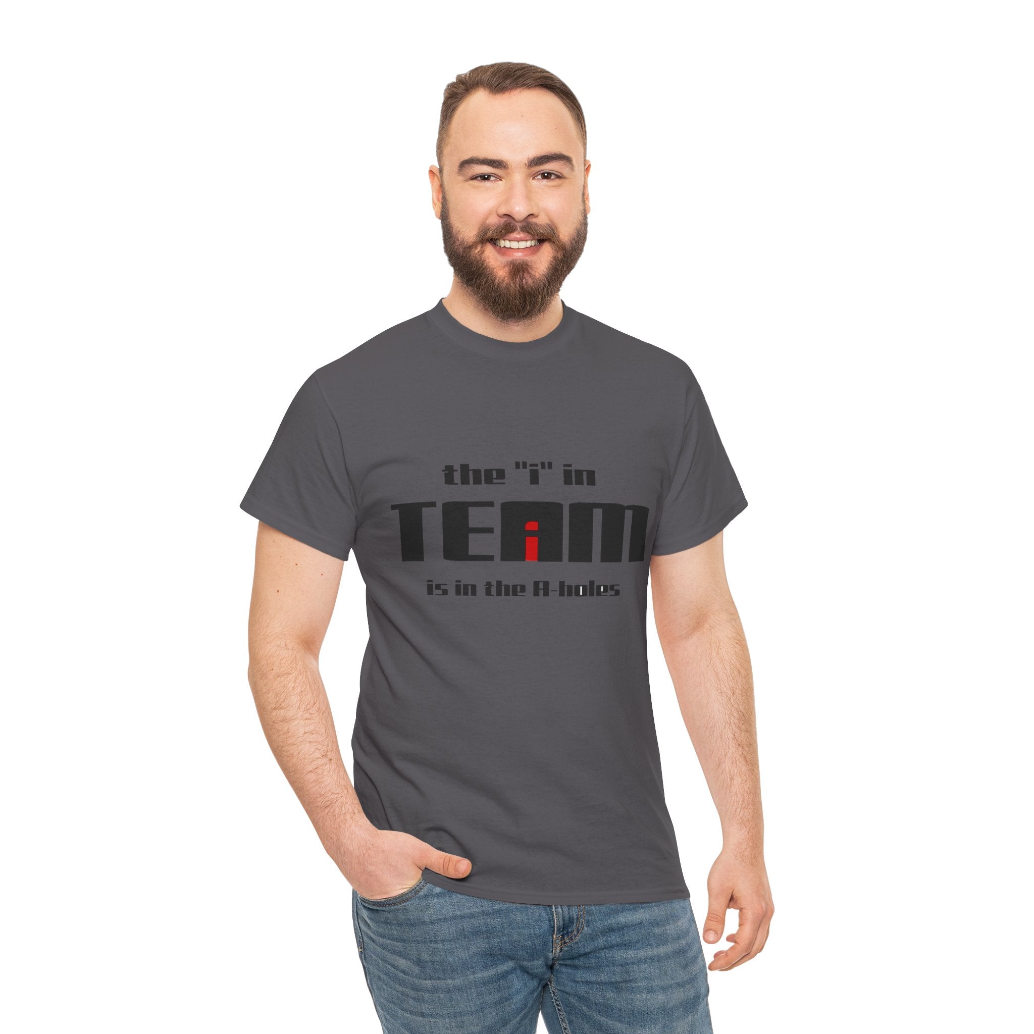 The "i" In Team - Dark Unisex Heavy Cotton Tee