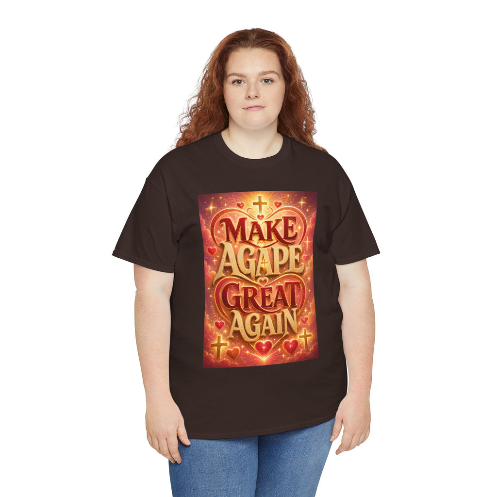 Make Agape Great Again - Dark Unisex Heavy Cotton Tee