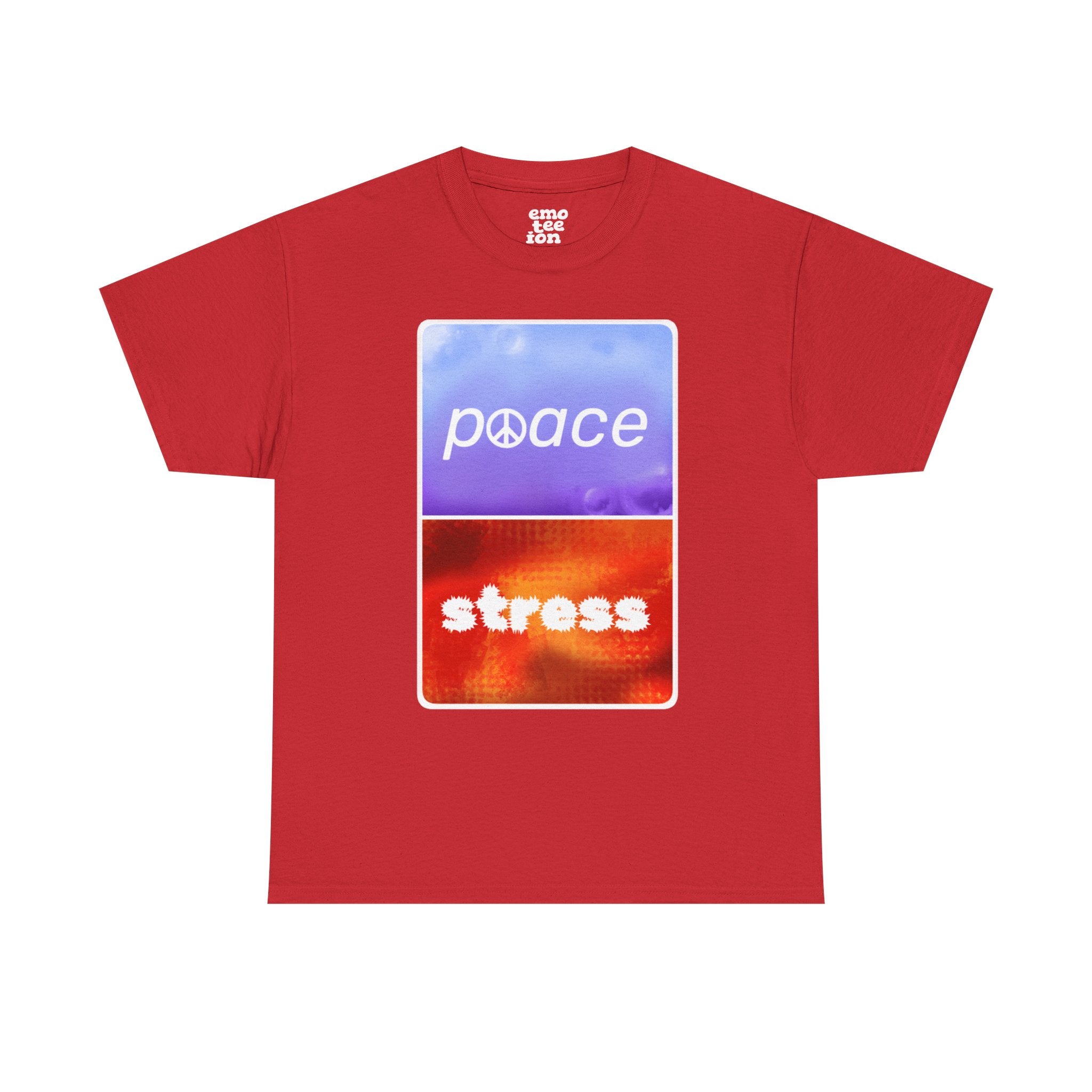 Choose Peace Over Stress - Minimal Dark Unisex Heavy Cotton Tee