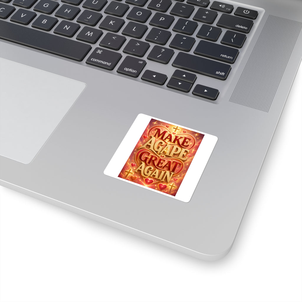 Make Agape Great Again - Square Stickers