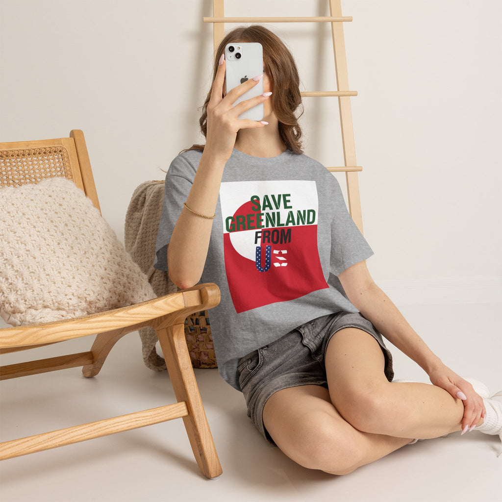 Save Greenland From US Light - Unisex Heavy Cotton Tee