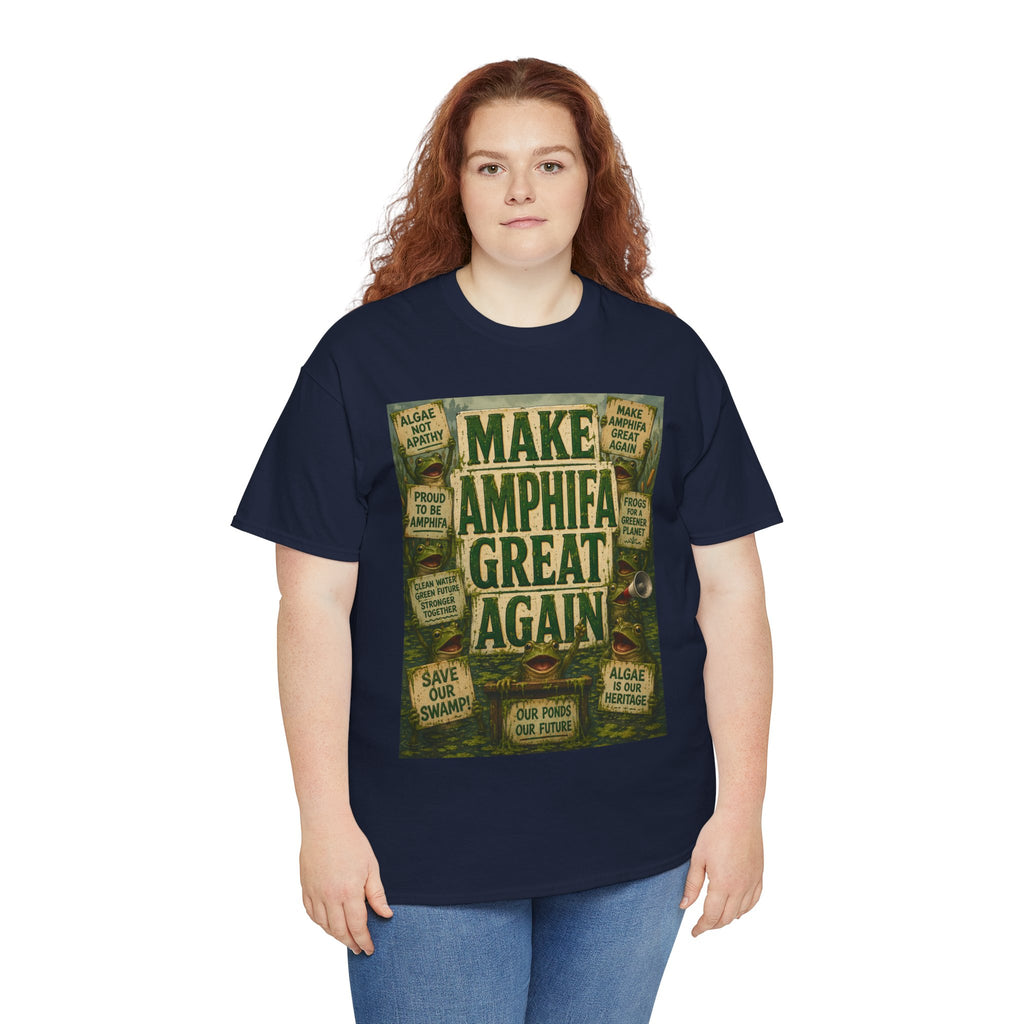 Make AMPHIFA Great Again - Dark Unisex Heavy Cotton Tee