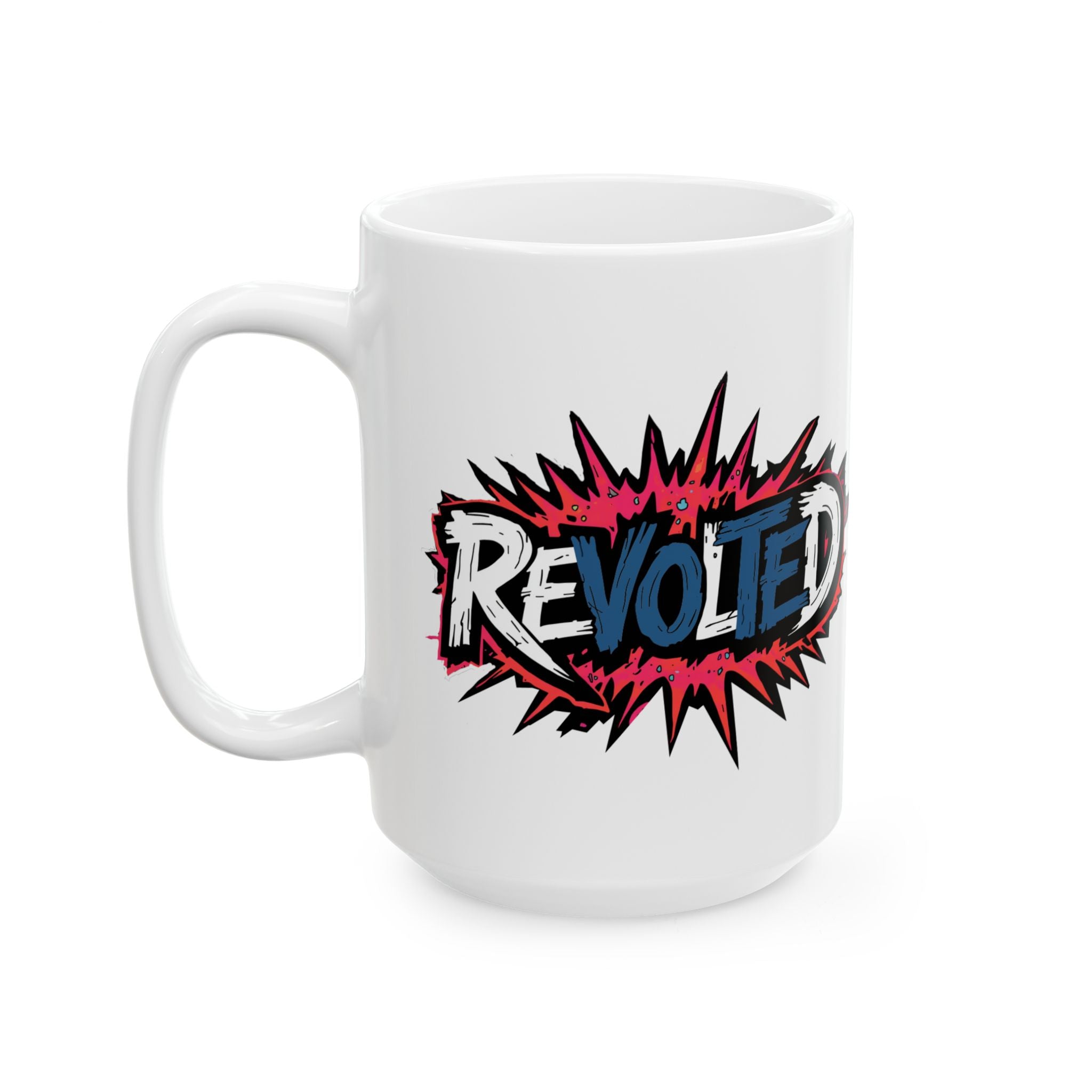 Revolted, VOTE - Splash BAM Ceramic Mug, (15oz)