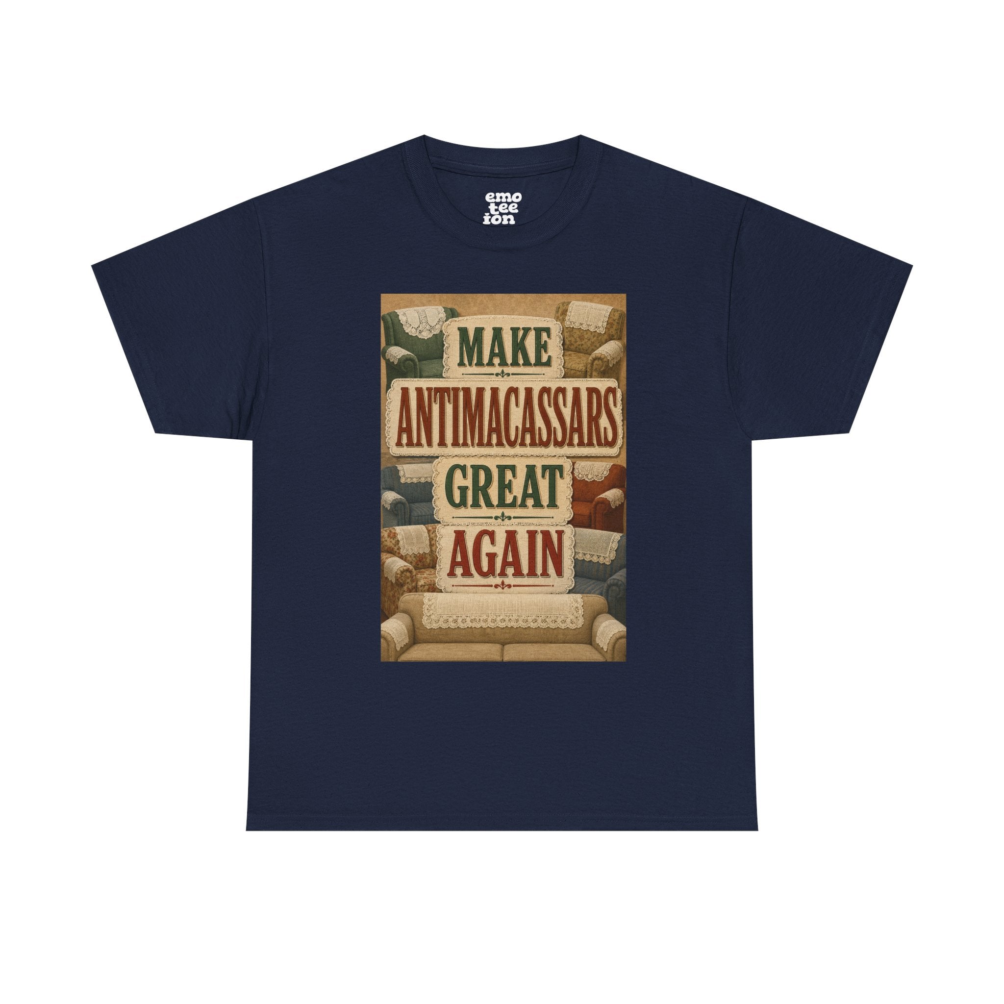Make Antimacassars Great Again - Dark Unisex Heavy Cotton Tee