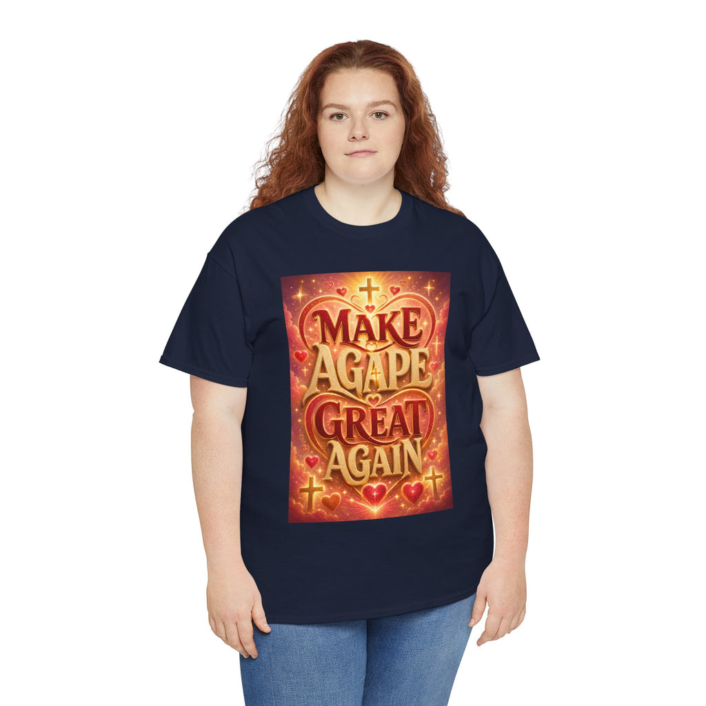 Make Agape Great Again - Dark Unisex Heavy Cotton Tee
