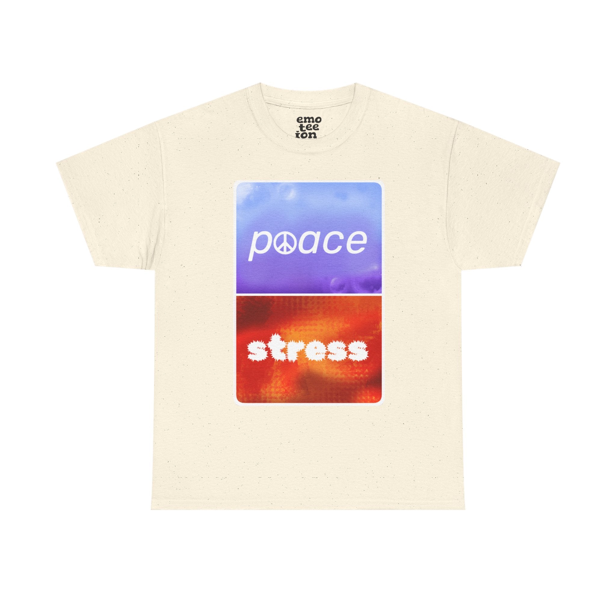 Choose Peace Over Stress - Minimal Light Unisex Heavy Cotton Tee