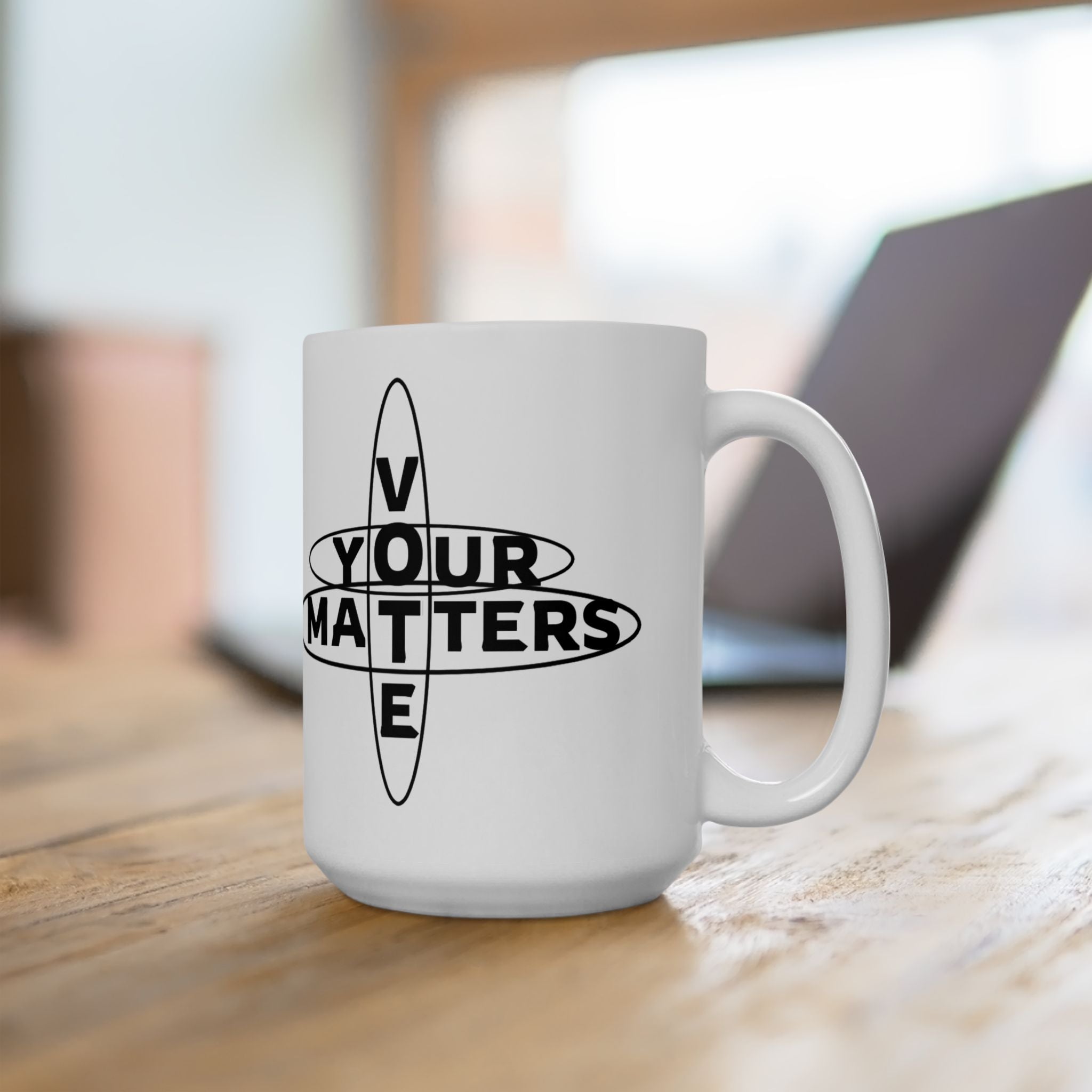 Your VOTE Matters - Word Search Ceramic Mug, (15oz)