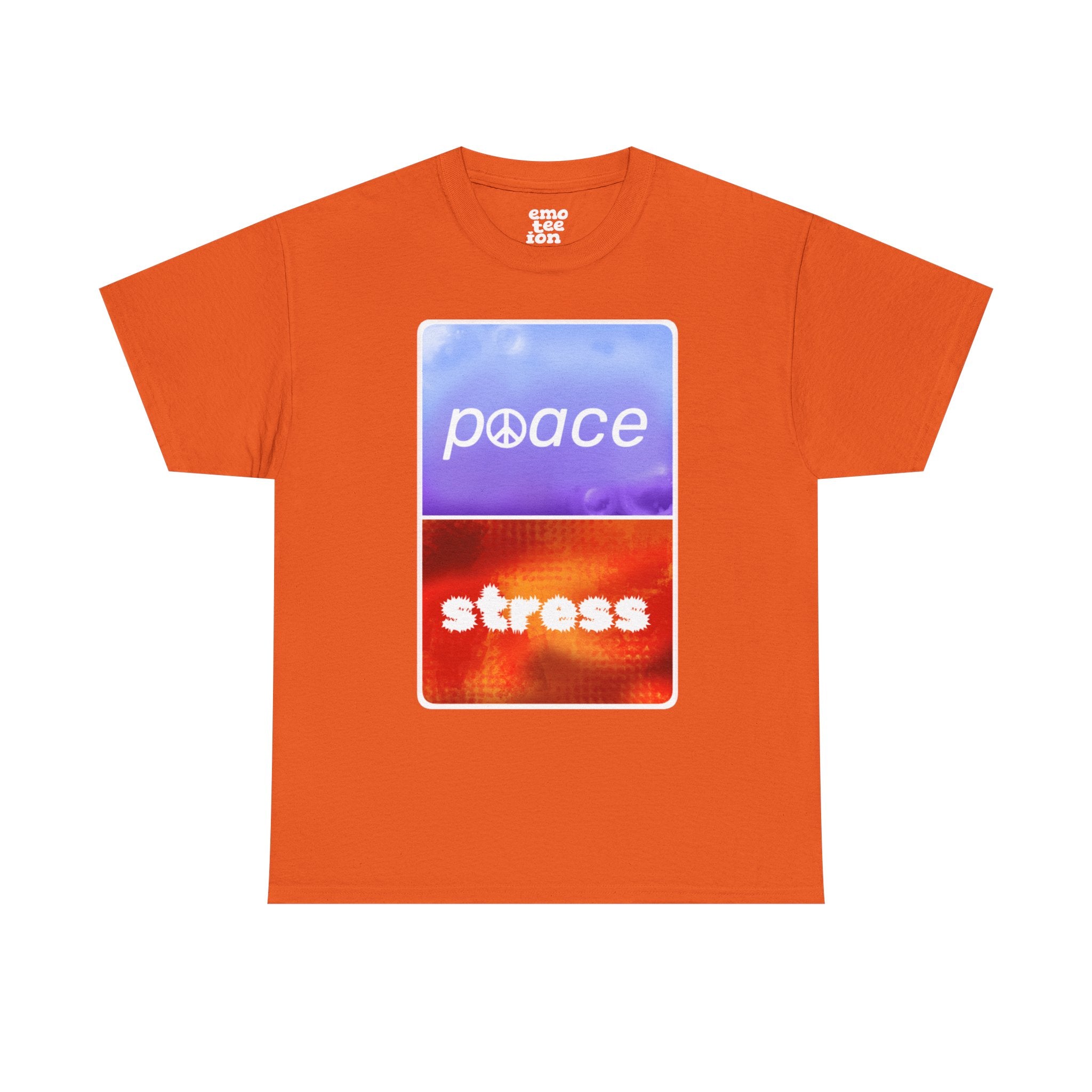 Choose Peace Over Stress - Minimal Dark Unisex Heavy Cotton Tee