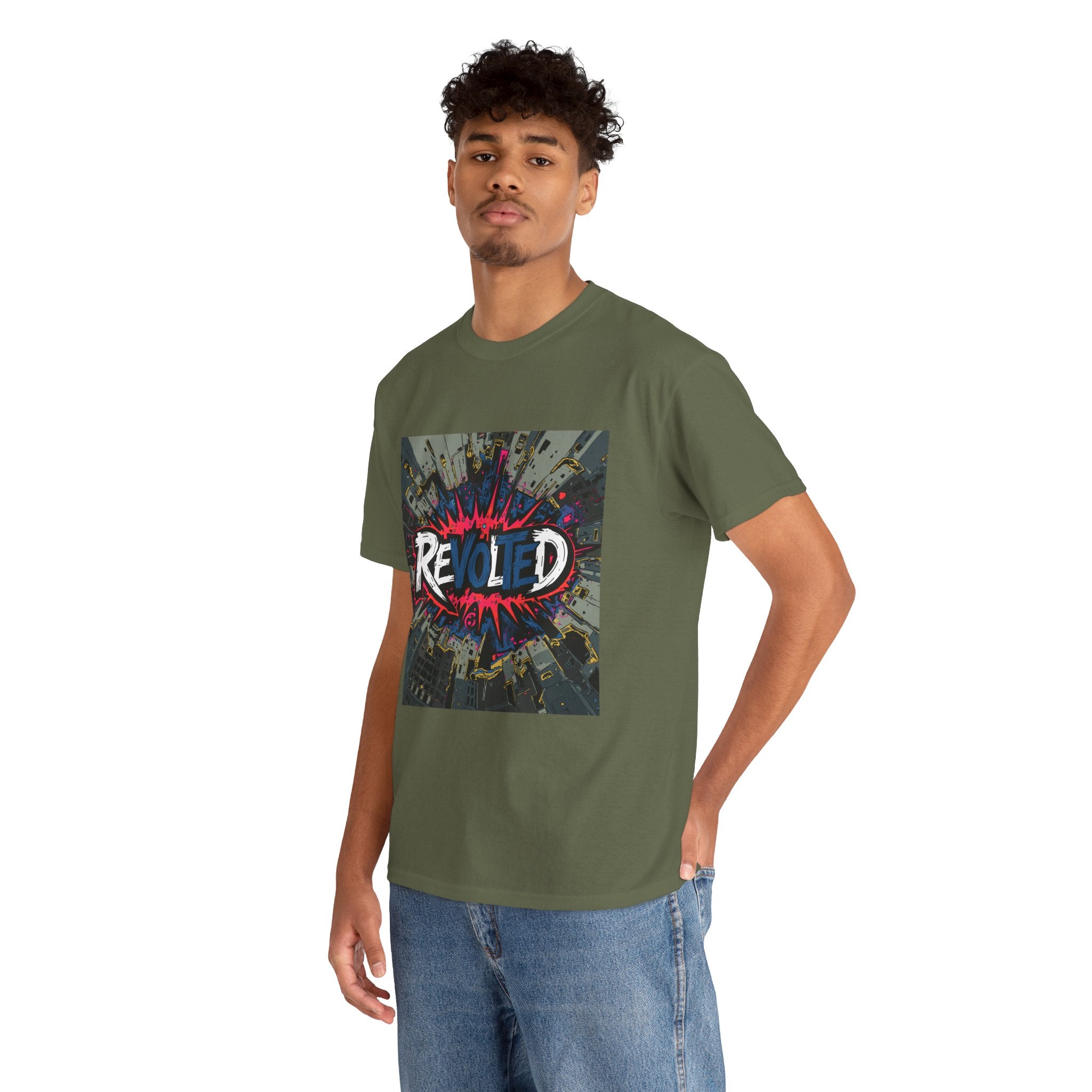 Revolted, VOTE - Cityscape Dark Unisex Heavy Cotton Tee