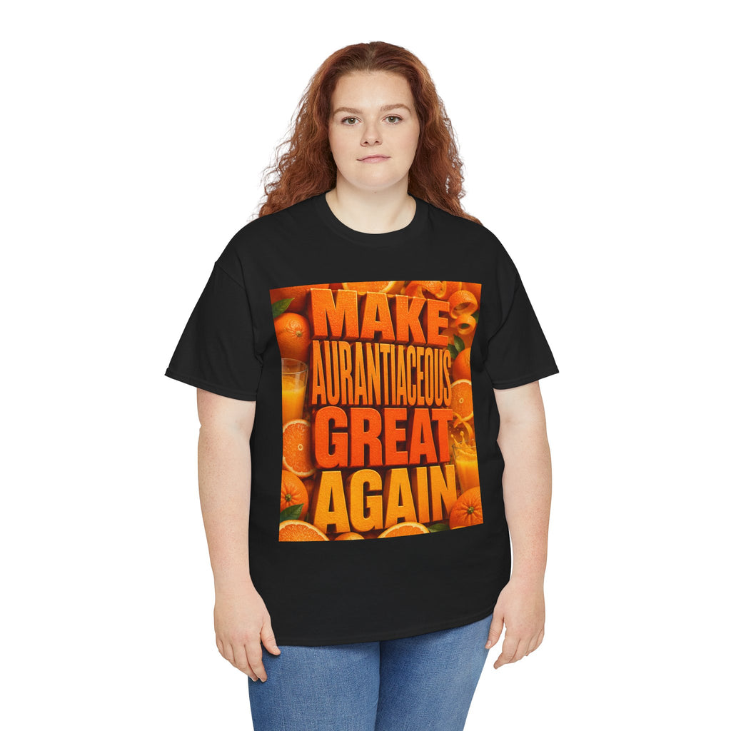 Make Aurantiaceous Great Again - Dark Unisex Heavy Cotton Tee