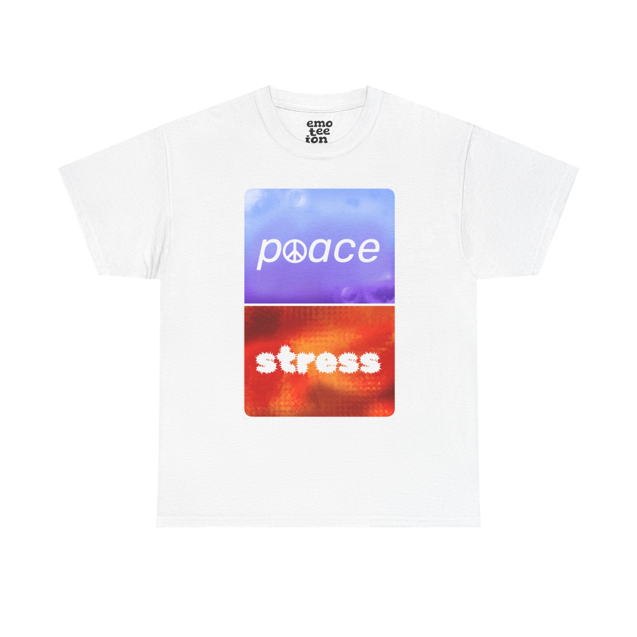 Choose Peace Over Stress - Minimal Light Unisex Heavy Cotton Tee