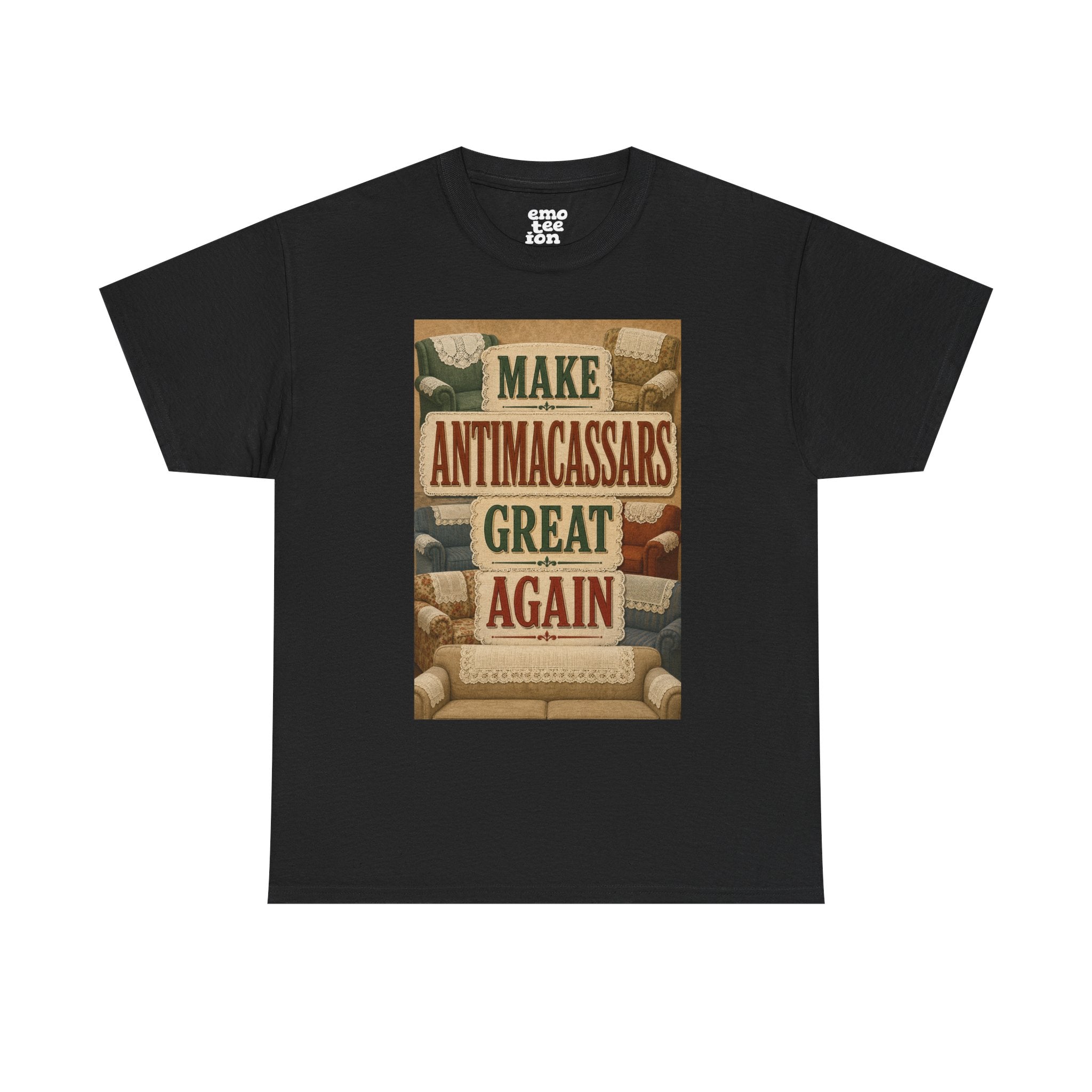 Make Antimacassars Great Again - Dark Unisex Heavy Cotton Tee