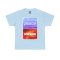 Choose Peace Over Stress - Minimal Light Unisex Heavy Cotton Tee