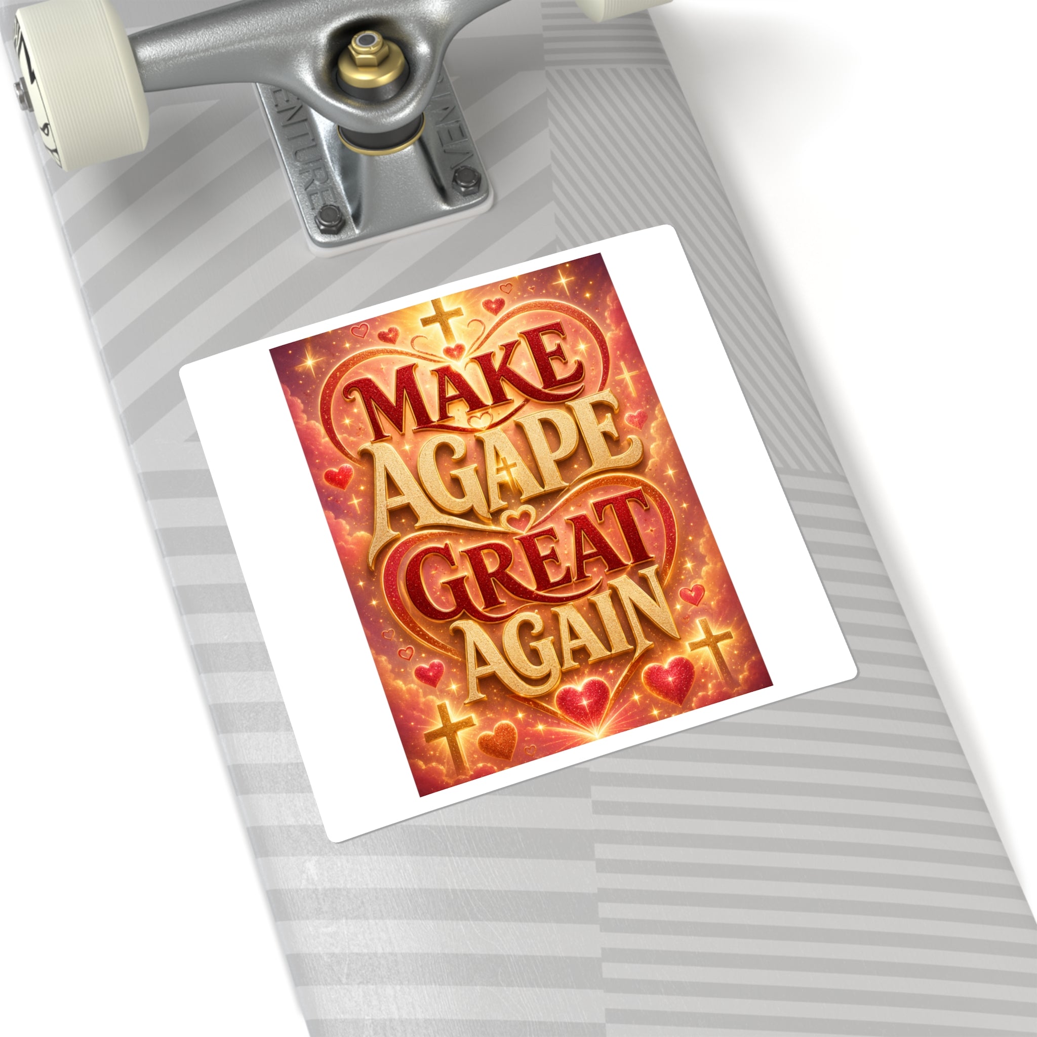 Make Agape Great Again - Square Stickers
