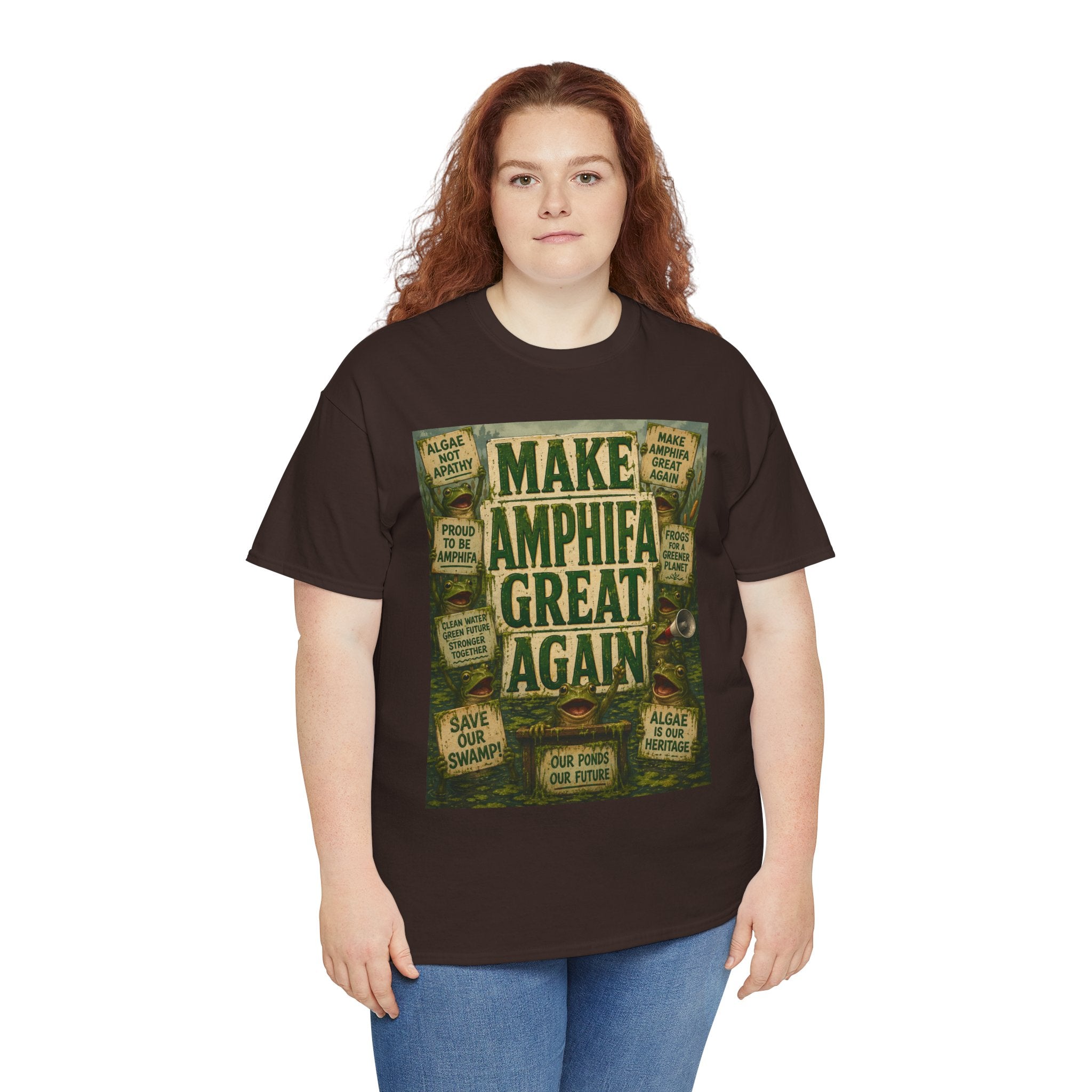 Make AMPHIFA Great Again - Dark Unisex Heavy Cotton Tee