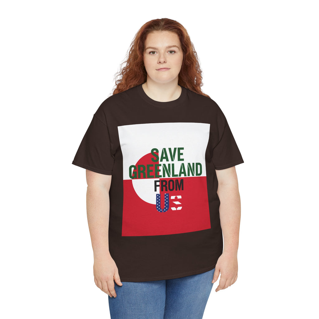 Save Greenland From US - Dark Unisex Heavy Cotton Tee