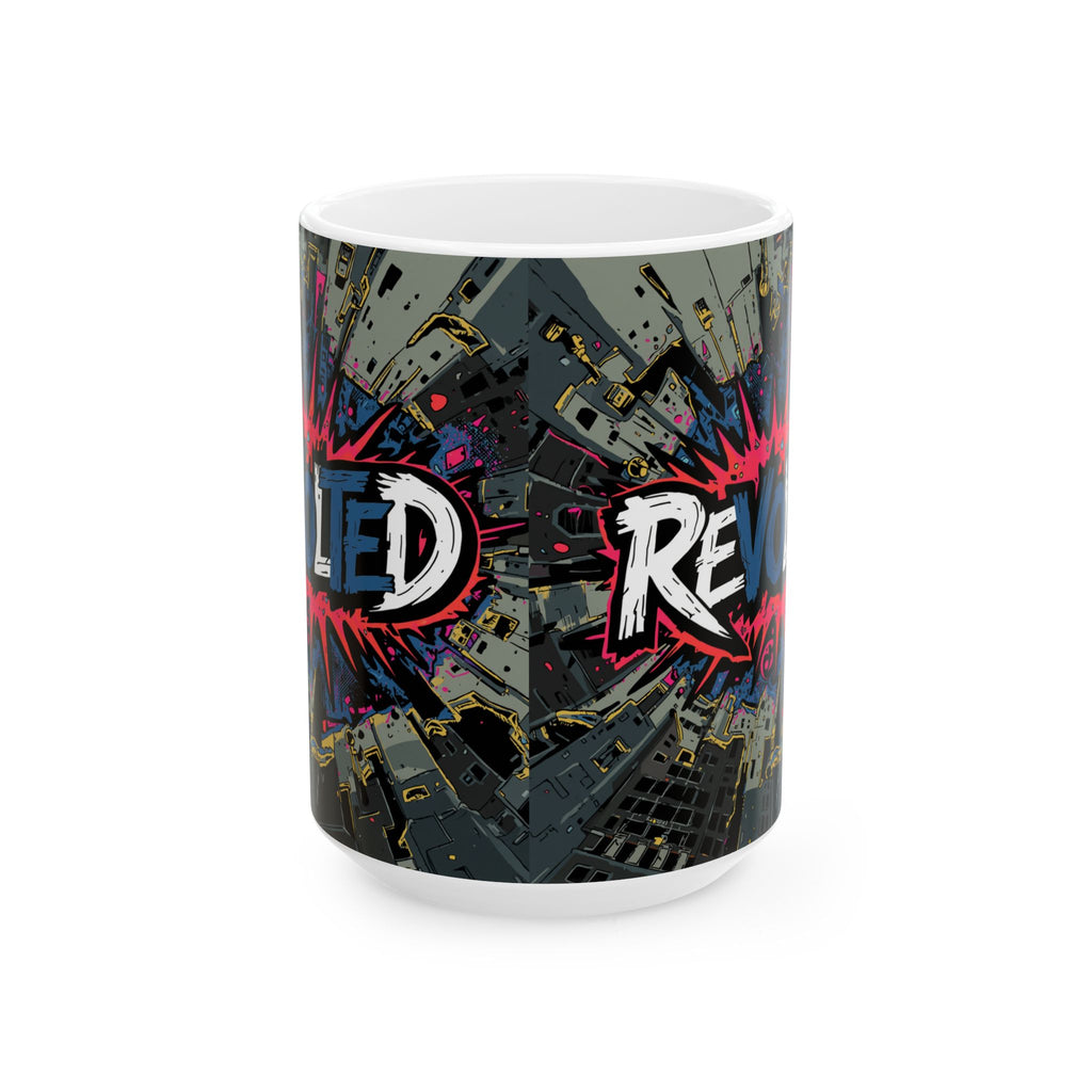 Revolted, VOTE - Cityscape Ceramic Mug, (15oz)