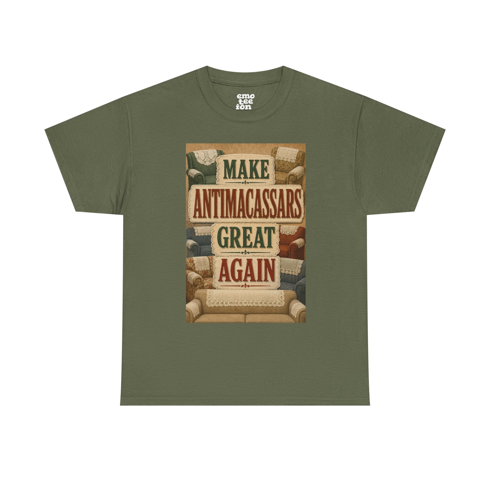 Make Antimacassars Great Again - Dark Unisex Heavy Cotton Tee