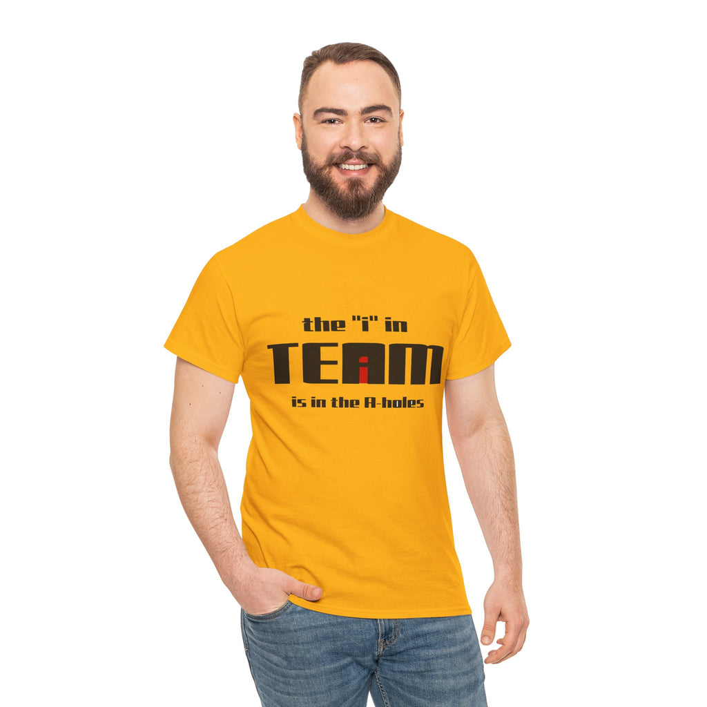 The "i" In Team - Dark Unisex Heavy Cotton Tee